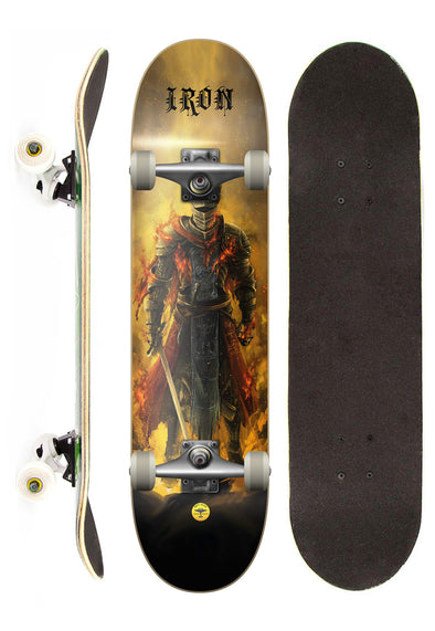 Iron Shape Skate Completo Iron Profissional Knight Fire street 7,5"