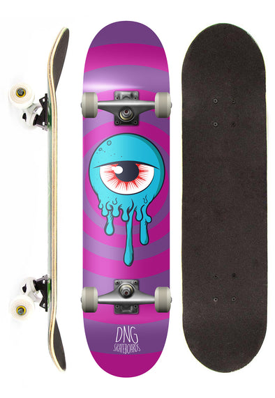 Dng Skateboards Skate Completo DNG Profissional See Street Roxo 7,5"