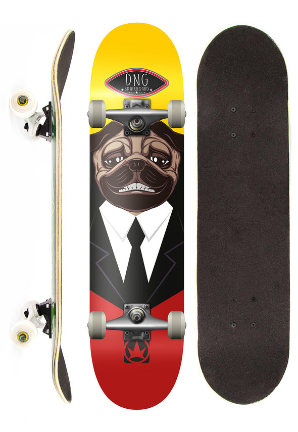 DNG Skateboards Skate Completo DNG Profissional The Pug Street 7,5"