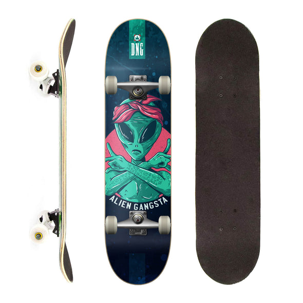 DNG Skateboards Completo Profissional Alien Gangsta