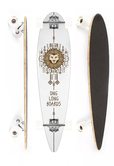 DNG SKATEBOARDS LONGBOARD MAKAHA LIONGLYPH BRANCO